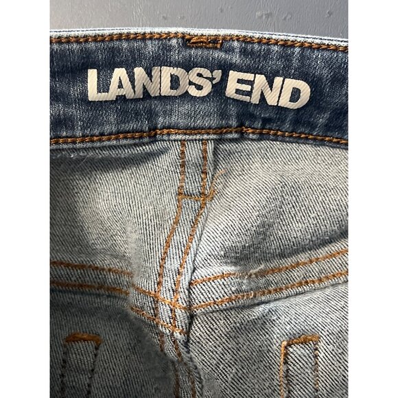 Lands End Womens Mid Rise Bootcut Jeans Size 6 Blue Denim Cowgirl Western Rodeo - Picture 9 of 15